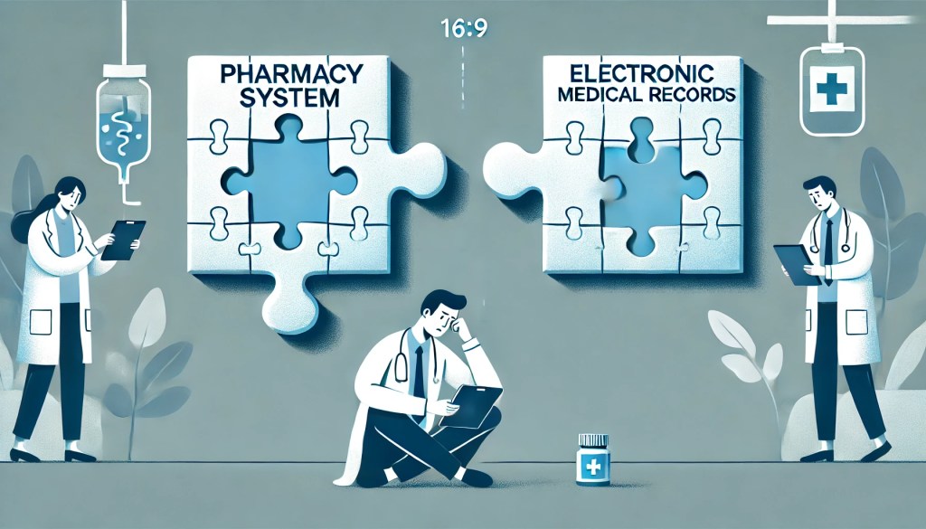 Falta de Integração entre o Sistema de Farmácia e o Prontuário Eletrônico: Um Problema Silencioso, Mas Devastador&nbsp;🛑