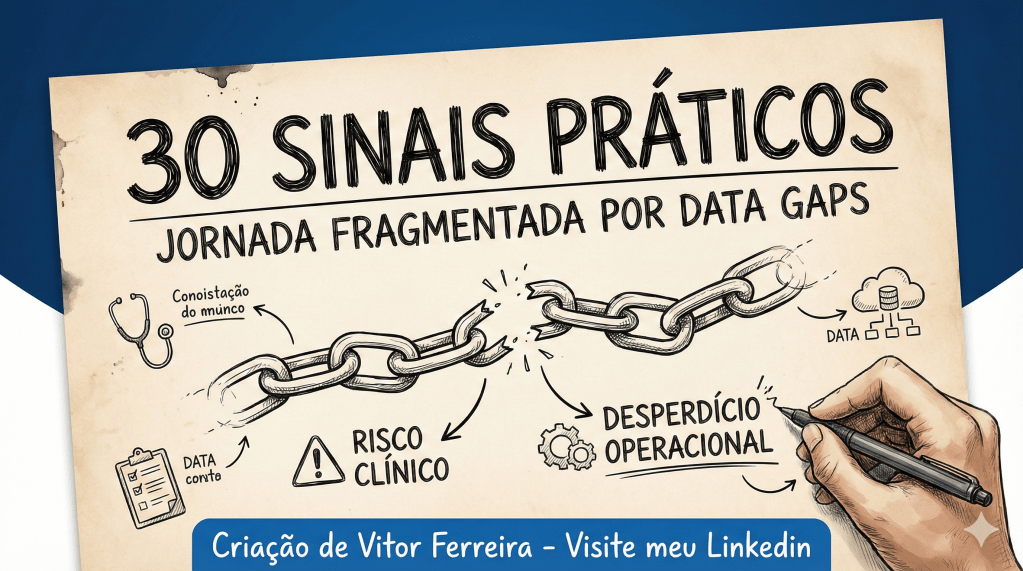 30 sinais práticos de que a jornada do paciente está fragmentada por Data Gaps