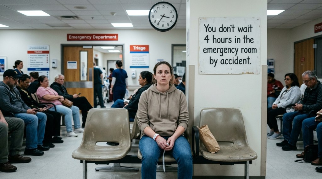 Você não espera 4 horas no pronto-socorro por&nbsp;acaso